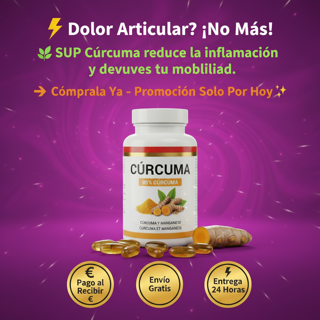 ⚡ Antioxidante Natural + Apoyo Articular 👉 Siente el Cambio con SUP Cúrcuma 💛