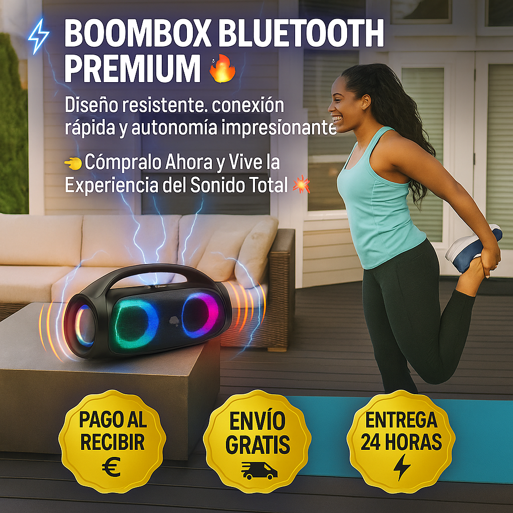 💪 Potencia, Estilo y Resistencia 👉 Tu Boombox Está Listo Para Todo 🔊