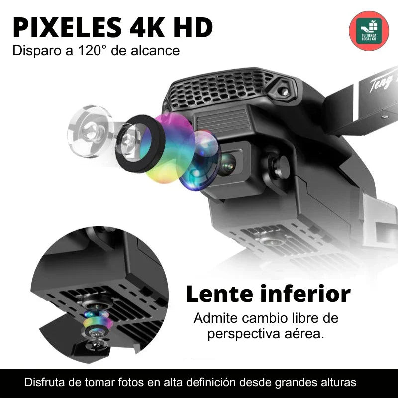 🚀 ¡Graba en 4K como un profesional! Doble cámara, vuelo estable y maletín GRATIS 🎒 🔥 Solo por tiempo limitado — ¡Aprovecha ahora!