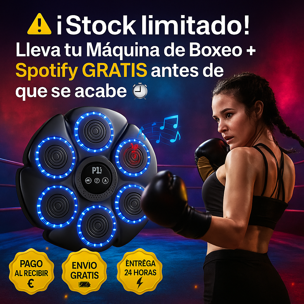 🎶 MÁQUINA DE BOXEO MUSICAL + GUANTES MMA PRO GRATIS! 🥊 + Spotify Premium Gratis