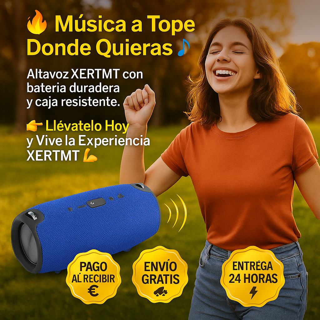 🔊 Potencia y Sonido Brutal 👉 Llévate Tu Altavoz XERTMT Hoy 💥