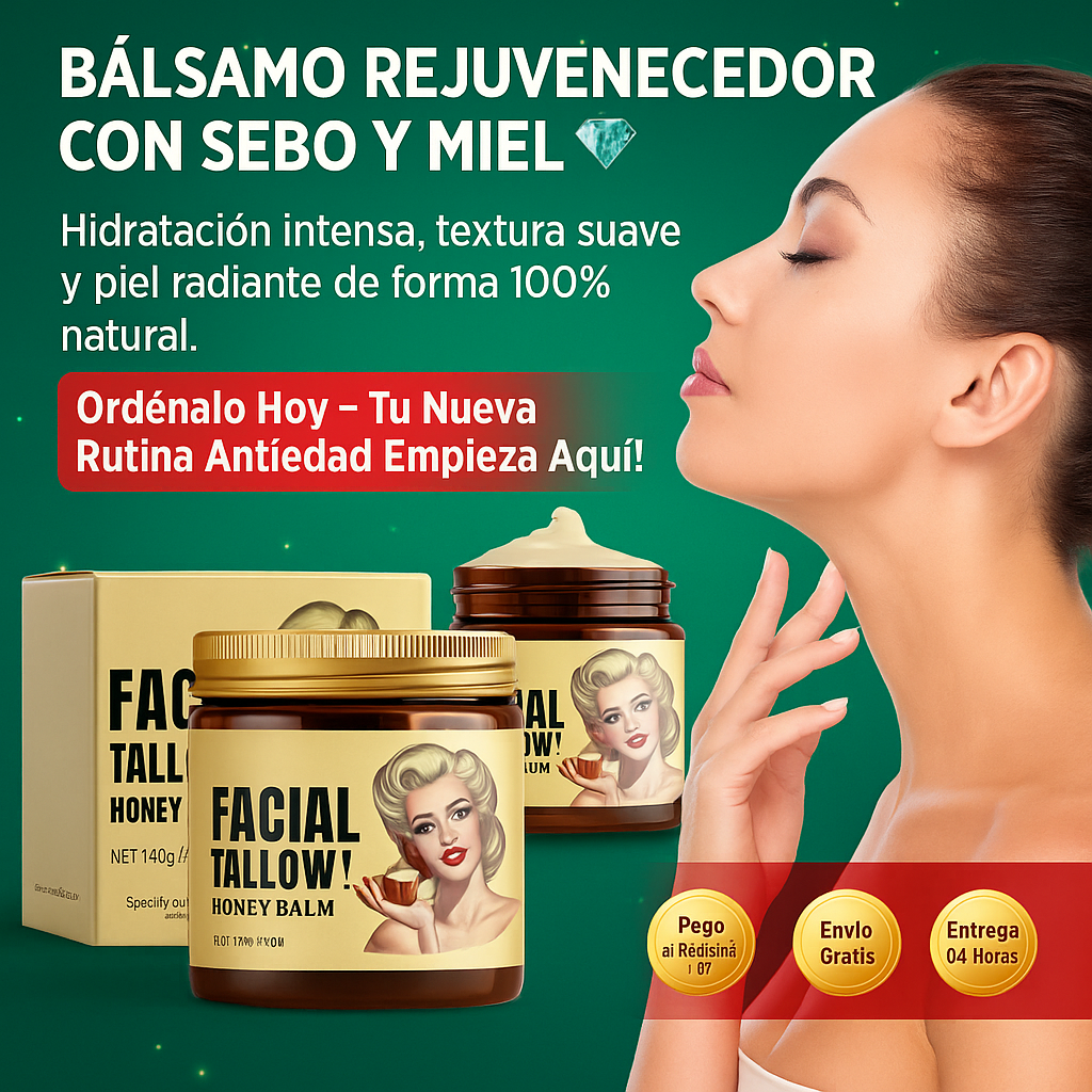 ⚡ Honey Tallow Balm 👉 Regeneración Intensa Para Todo Tipo de Piel 💫