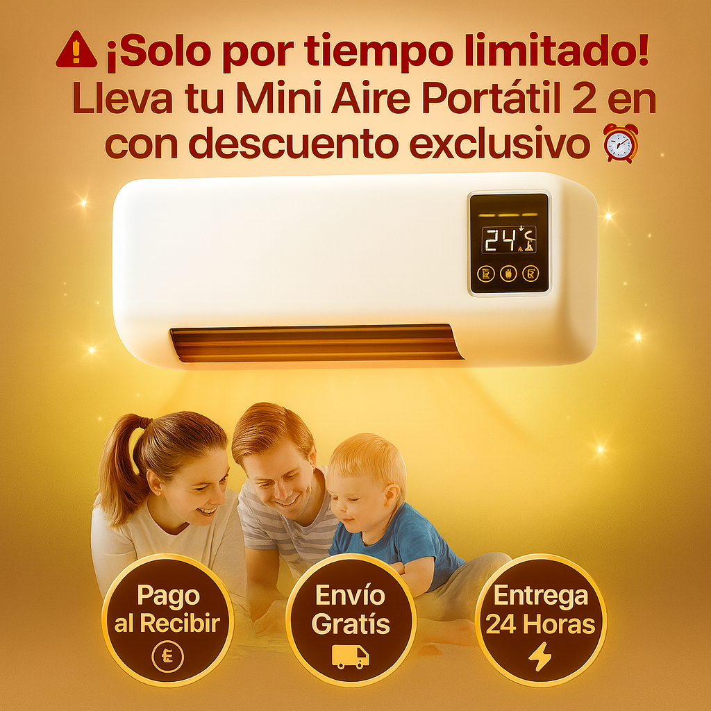 ⚡ Tu clima ideal al alcance de la mano — Portátil, potente y silencioso 💙