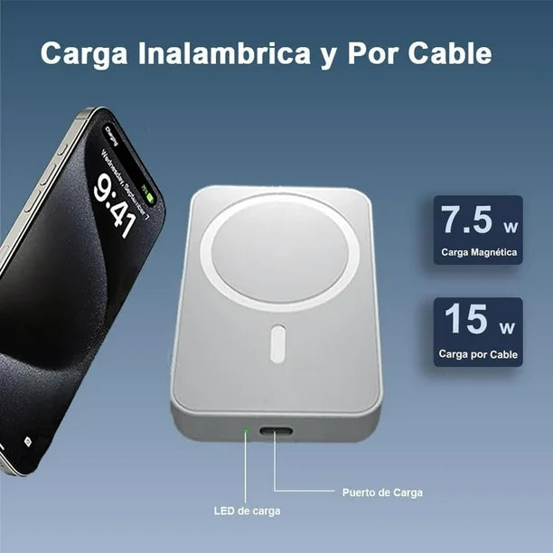 📱 Nunca más sin batería — 5000mAh de potencia imparable con MagSafe 💥
