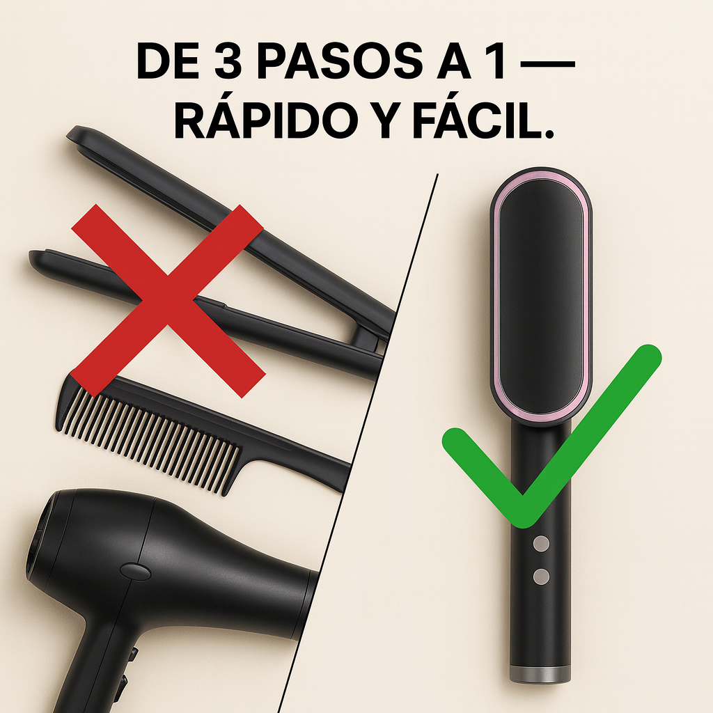 💁‍♀️ ¡Cabello liso y perfecto en segundos! — Descubre el Cepillo Alisador Instantáneo más potente del mercado 🔥