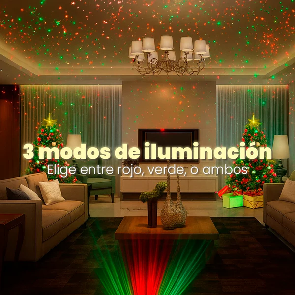 🎅 Convierte Tu Fachada en un Show Navideño – Proyector de Luces Exterior 🎅🌟