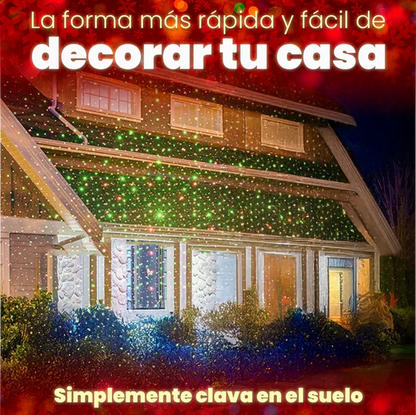 🎅 Convierte Tu Fachada en un Show Navideño – Proyector de Luces Exterior 🎅🌟