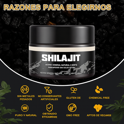 ⚡ Energía, fuerza y enfoque natural — Descubre el poder del Shilajit Puro del Himalaya 🏔️