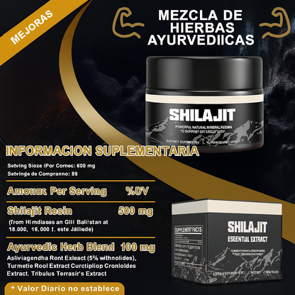 ⚡ Energía, fuerza y enfoque natural — Descubre el poder del Shilajit Puro del Himalaya 🏔️