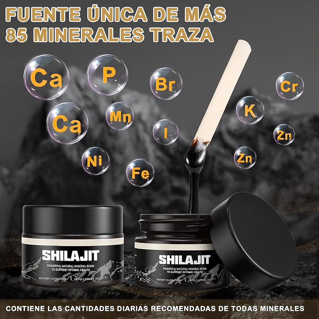 ⚡ Energía, fuerza y enfoque natural — Descubre el poder del Shilajit Puro del Himalaya 🏔️
