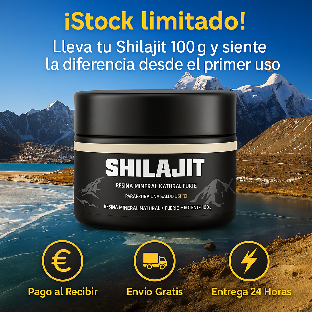⚡ Energía, fuerza y enfoque natural — Descubre el poder del Shilajit Puro del Himalaya 🏔️