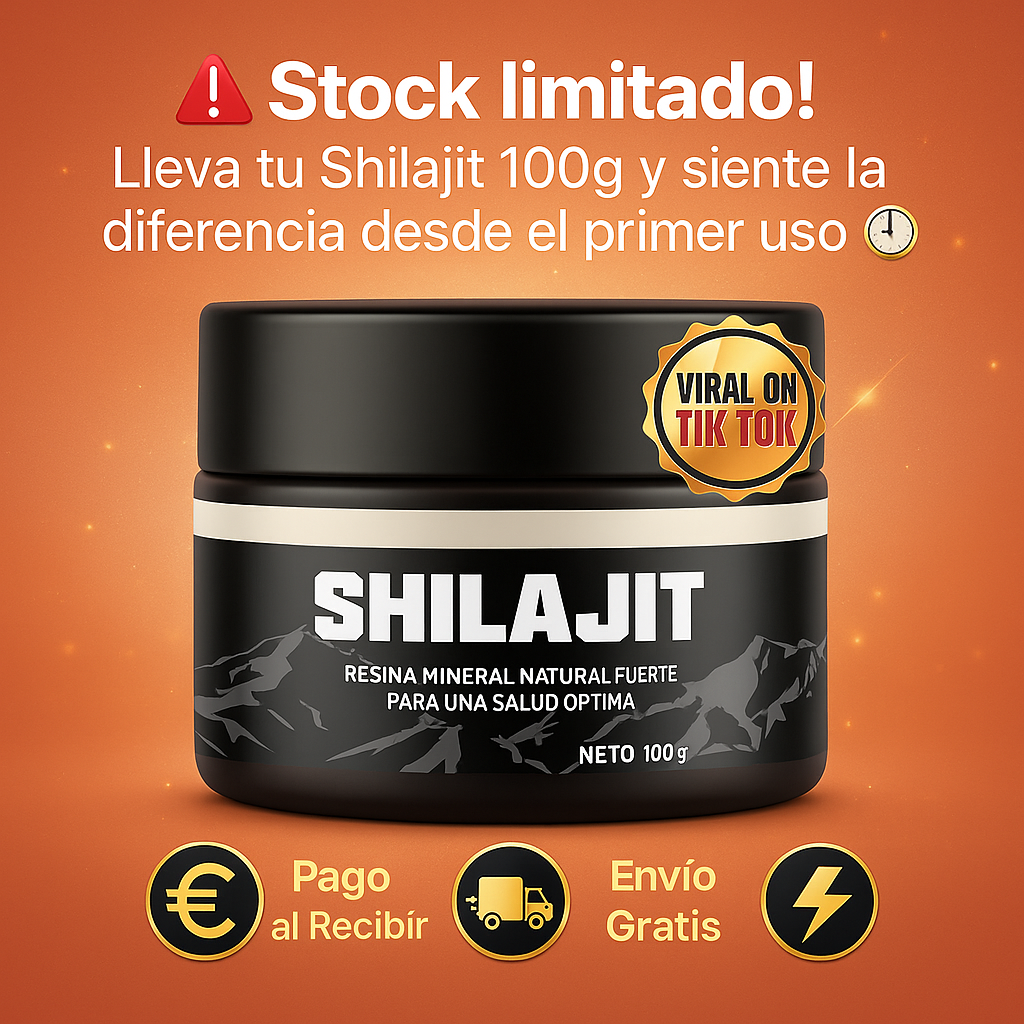 ⚡ Energía, fuerza y enfoque natural — Descubre el poder del Shilajit Puro del Himalaya 🏔️