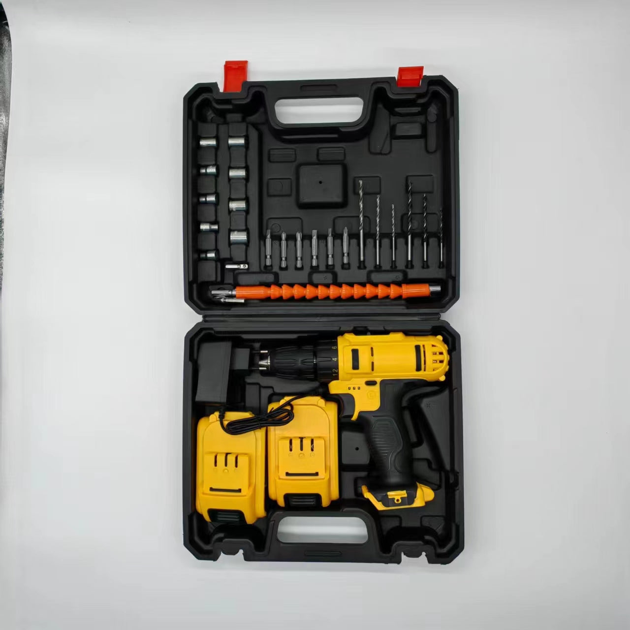 💪 ¡Potencia, precisión y autonomía total! — Taladro Eléctrico con 2 baterías y 24 piezas 🔧