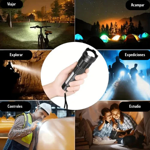 ⚡ Linterna Militar Premium 👉 Resistente, Recargable y Súper Brillante 🔋