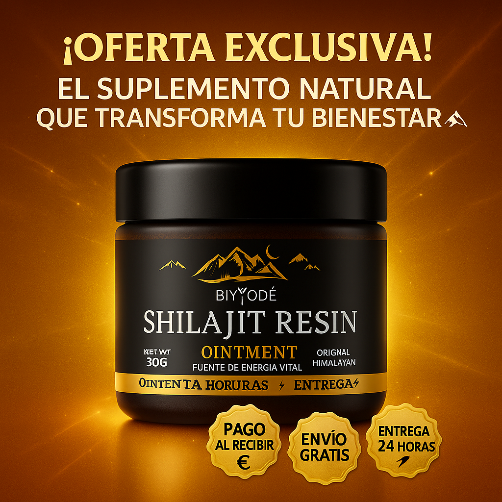 ⚡ ¡Activa tu cuerpo y mente! — Shilajit 100% puro del Himalaya para energía y bienestar total 💪