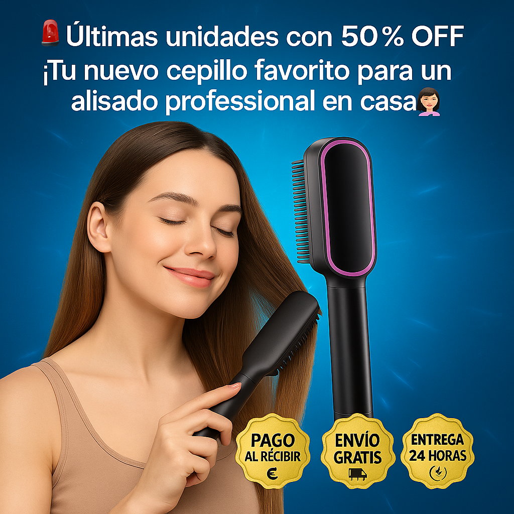 💁‍♀️ ¡Cabello liso y perfecto en segundos! — Descubre el Cepillo Alisador Instantáneo más potente del mercado 🔥