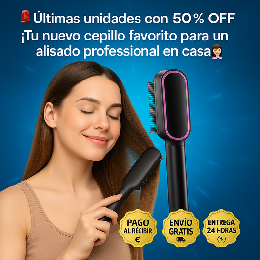 💁‍♀️ ¡Cabello liso y perfecto en segundos! — Descubre el Cepillo Alisador Instantáneo más potente del mercado 🔥