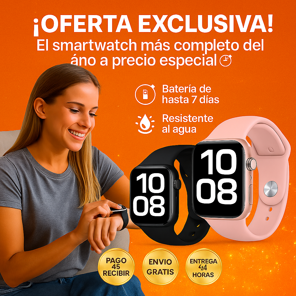 🚀 Smartwatch Serie 10 — Controla tu día con la potencia del futuro ⚡