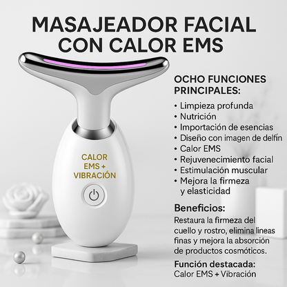 🔥 Masajeador Facial Antiedad 👉 Luce Años Más Joven Desde la Primera Semana 💫