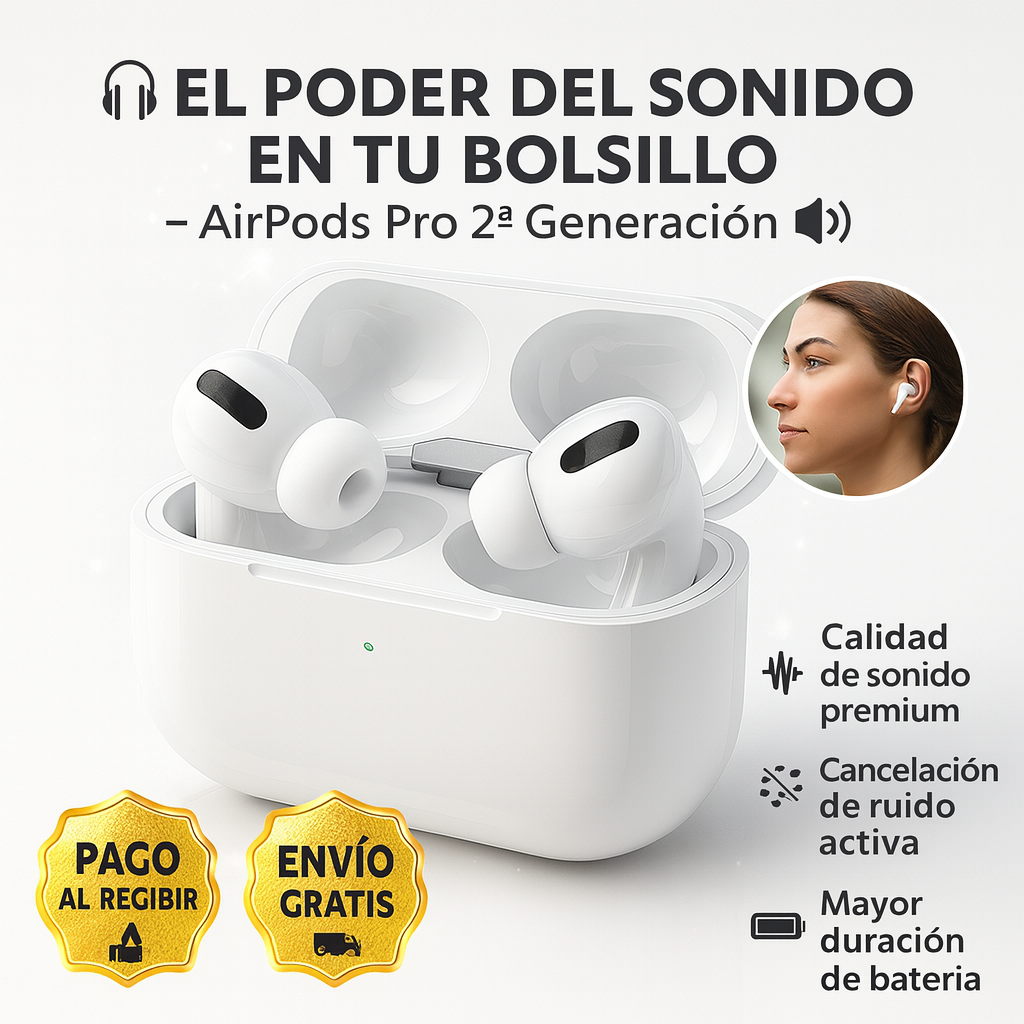 🎧El Poder del Sonido en Tu Bolsillo – AirPods Pro 2ª Generación 🔊
