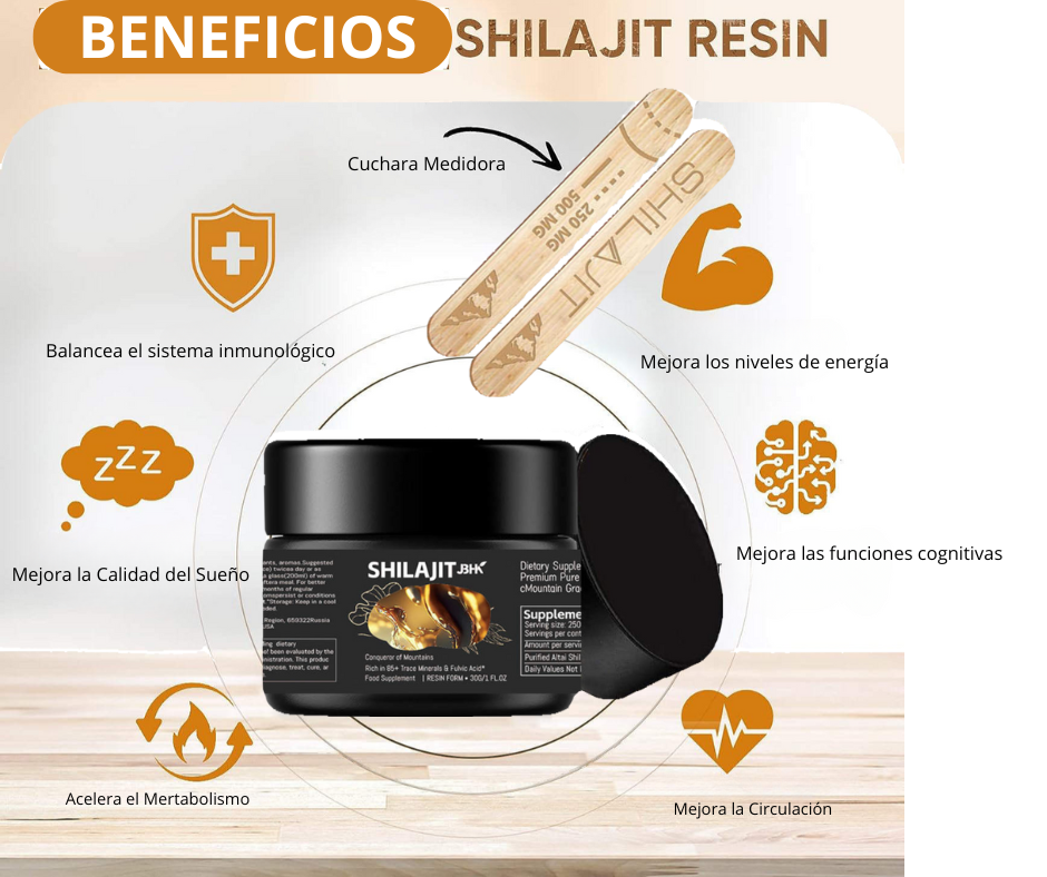 ⚡ ¡Activa tu cuerpo y mente! — Shilajit 100% puro del Himalaya para energía y bienestar total 💪