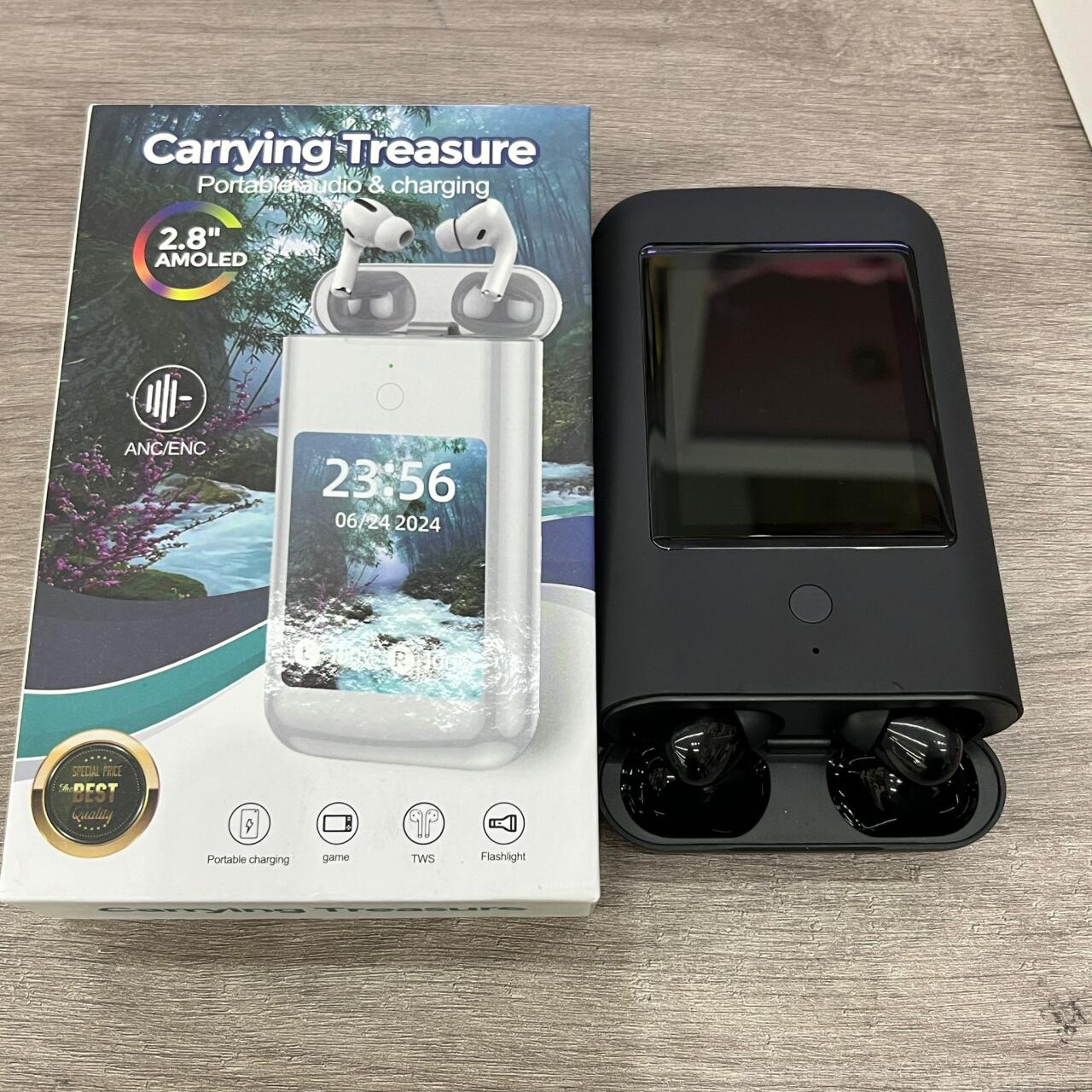 🎧 Powerbank Inteligente 👉 Auriculares TWS + Pantalla LCD + Linterna 💥